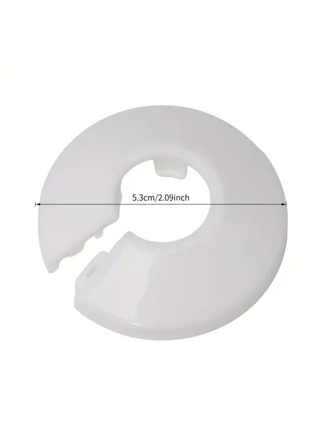 2 قطعة من أغطية أنابيب PVC المطلية بالفضة لتغطية أنابيب الدش وحوض الاستحمام والمغسلة والمرحاض - Image 4