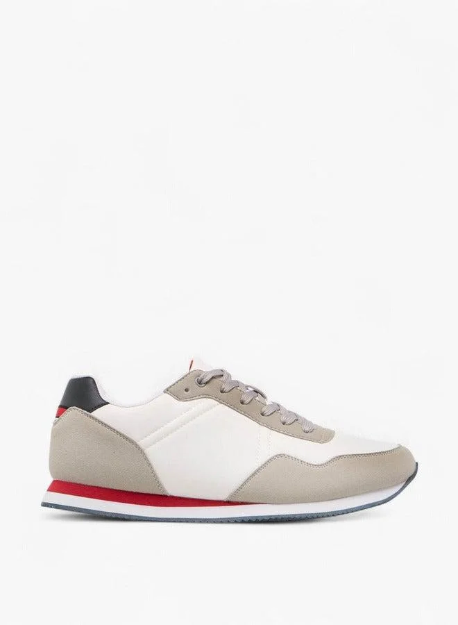 LBL by Shoexpress Panelled Lace-Up Sneakers