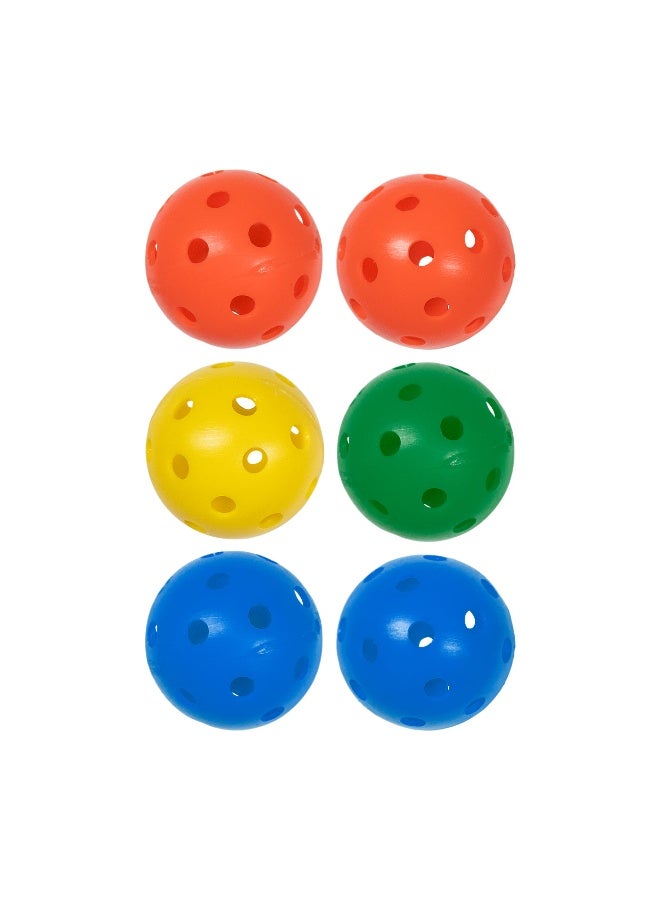 DAWSON SPORTS Airflow Practice Ball Assorted - Set Of 6 - 90Mm - Image 3