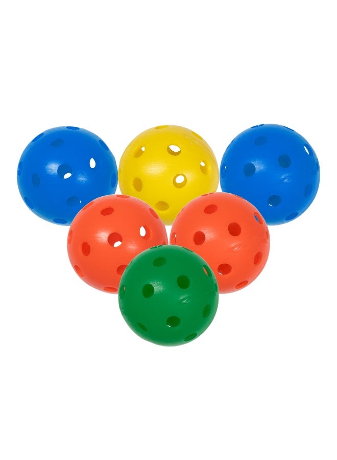 DAWSON SPORTS Airflow Practice Ball Assorted - Set Of 6 - 90Mm - Image 1