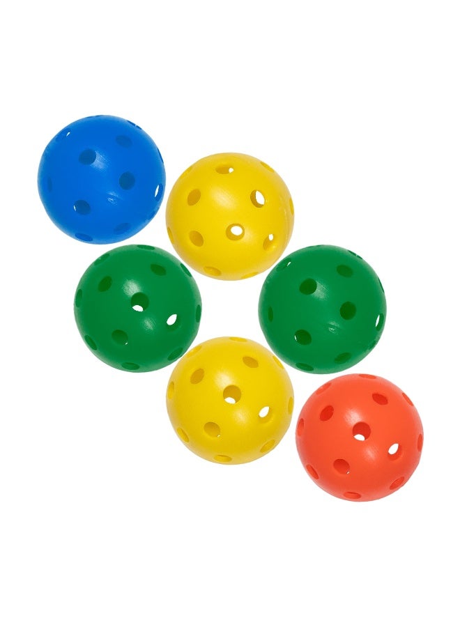 DAWSON SPORTS Airflow Practice Ball Assorted - Set Of 6 - 90Mm - Image 2