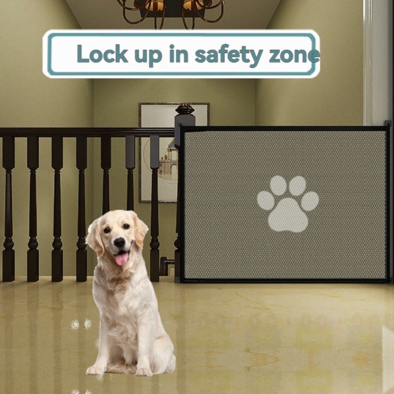 No punching pet partition fence dog isolation net portable folding dog obstacle safety net fence - Image 4