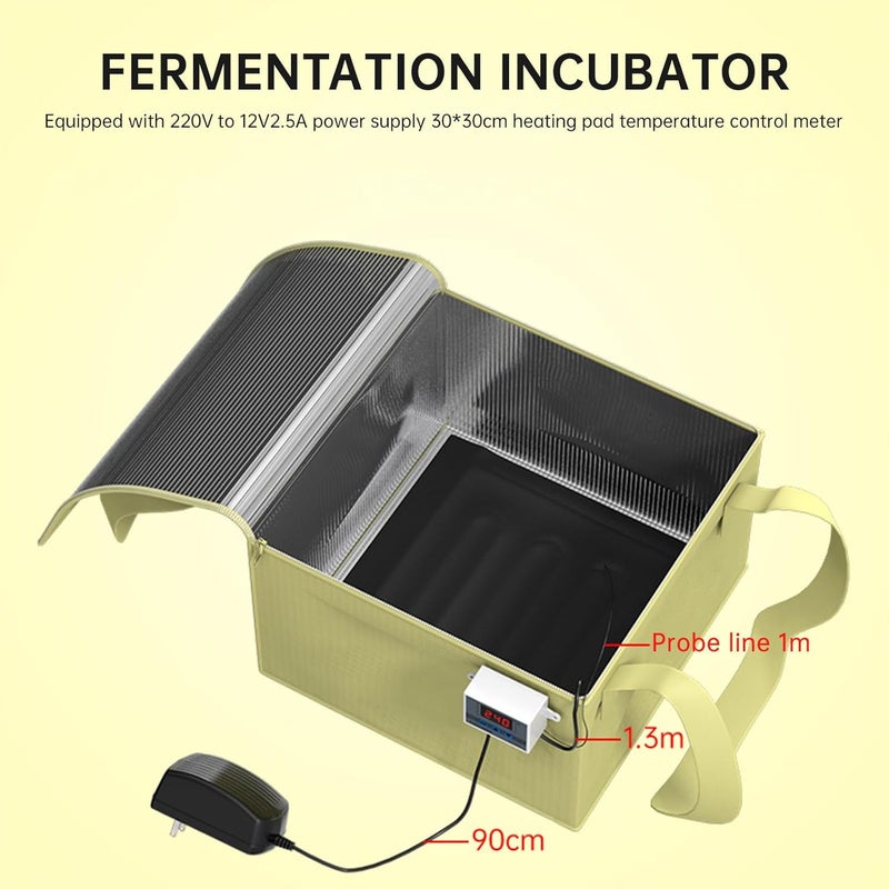 klarako Dough Proofing Box, Bread Proofer, Dough Proofer With Precise Temperature Control for Baking Fermentation for Making Bread, Yogurt, Natto, Handmade Soap - Image 4