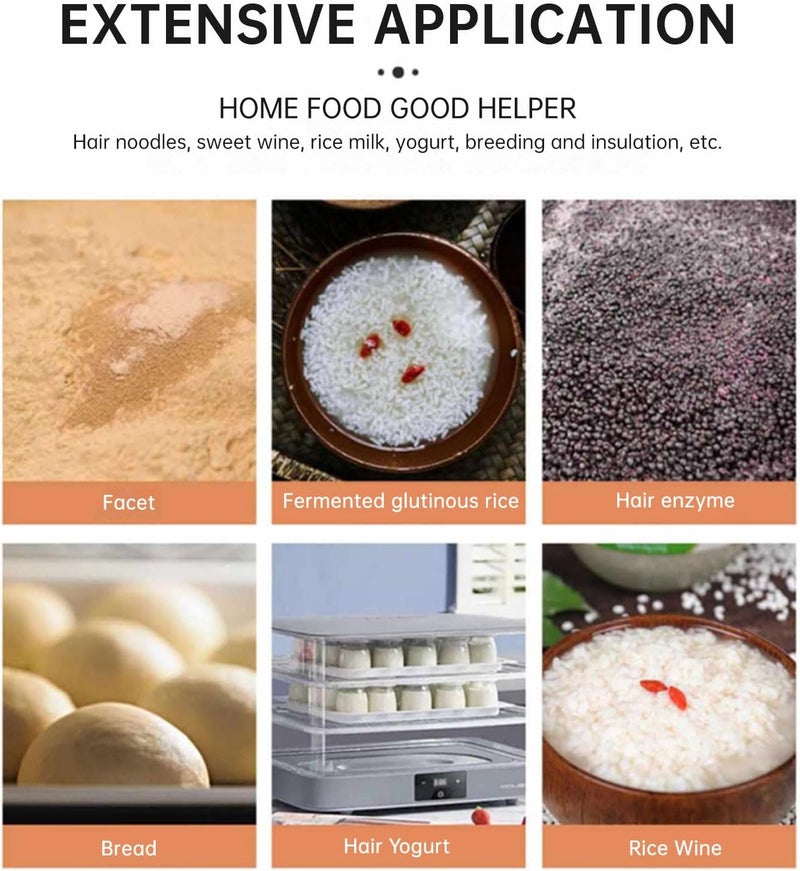 klarako Dough Proofing Box, Bread Proofer, Dough Proofer With Precise Temperature Control for Baking Fermentation for Making Bread, Yogurt, Natto, Handmade Soap - Image 3