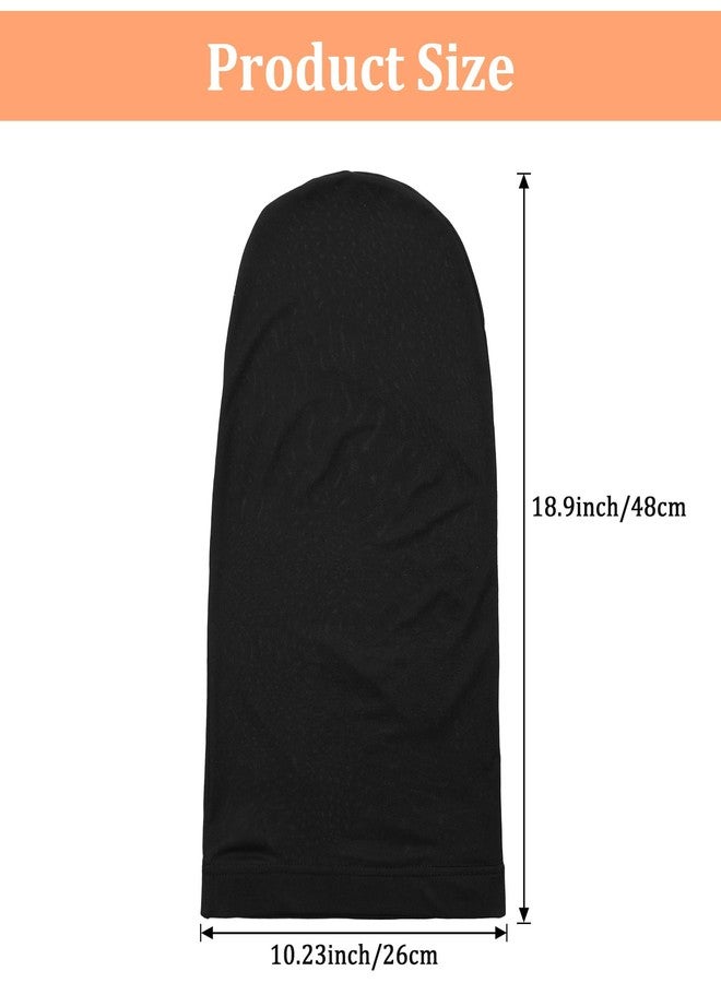 Thrymme 2 Pcs Dread Cap, Loc Sock for Men with Extra Large Design for Long Dreads & Braids (Black, One Size) - Image 2