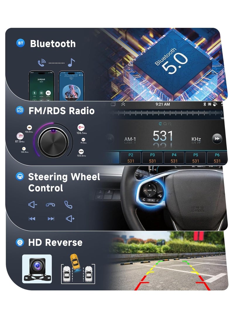 JBL 9 Inch JBL Android Car Stereo 4GB RAM 64GB Memory With 360D Panoramic Camera Included Compatible Apple Carplay Android Auto Wireless WiFi Bluetooth Radio QLED Touchscreen  - Image 3