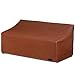 NettyPro Patio Sofa Cover, Waterproof 600D Heavy Duty Outdoor Couch Furniture 3 Seater Cover, 88" Wx 38" Dx 35" H, Brown - Image 2