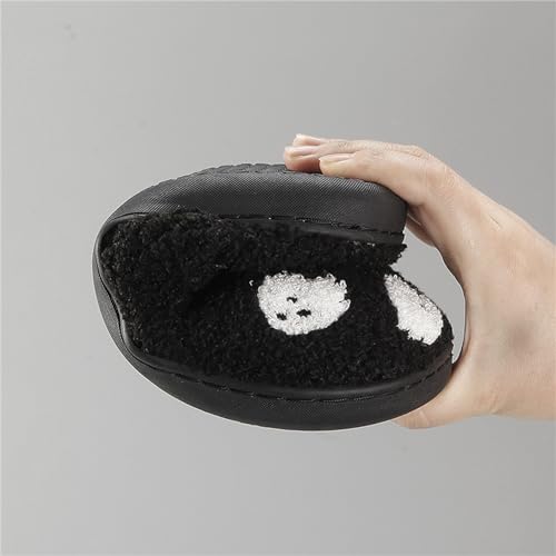 Tellrain Ghost Slippers Women Adults Halloween Fun Spooky House Fuzzy Slipper Unisex Comfy Soft Cozy Men Shoes Bedroom Cutest Cookie - Image 4