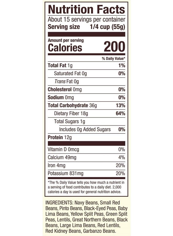خليط حساء 13 نوع من الفاصوليا، 29 أونصة