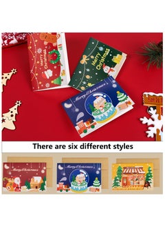 The BZ Company The BZ Company - ( Pack of 12 ) Christmas Greeting Cards - 12 Christmas Cards with 12 Envelopes - Christmas Tree Decorations Merry Xmas Designs for Winter Celebrations School Party Invitation Holidays  - Image 2