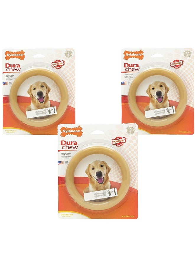 Nylabone (3 Pack) Giant Original Flavored Ring Bone Dog Chew Toy  - Image 1
