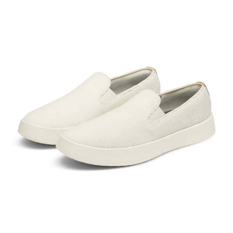 اول بيردز Men's Cruiser Slip On Corduroy - Stony Cream (Stony Cream Sole)