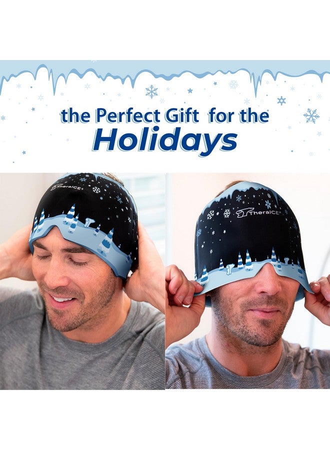 TheraICE Migraine Relief Cap, Cooling Gel Hat, Soothing Headache Ice Pack Mask Products, Face Cold Compress Head Wrap for Tension & Stress - Image 4