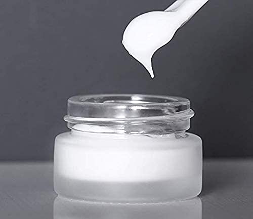 SYBL 100g 100ml Frosted Glass Cream Jar Cosmetic Container with Inner Liners and Natural Bamboo lids Refillable Straight Sided Glass Cosmetic Jars Travel Toiletries Bottle Sample Jars for Lotion Cream - Image 5