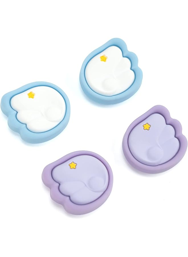 GEEKSHARE Cute Silicone Thumb Grip Caps Joystick Cover Compatible With Switch/Oled/Switch Lite 4Pcs Little Wings - Image 1