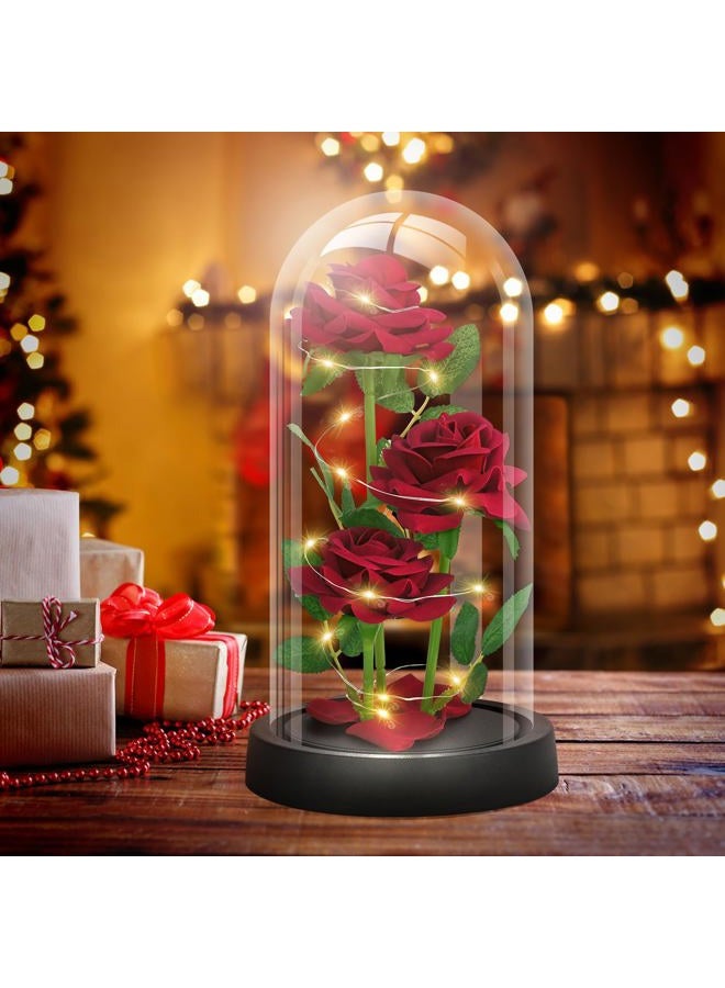 AKIYHT Rose Flower for Her, Birthday Gifts for Women Mom Wife Girlfriend, Handmade Glass Roses Flowers Womens Gifts for, Anniversary, Womens Day, Mothers Day - Image 2