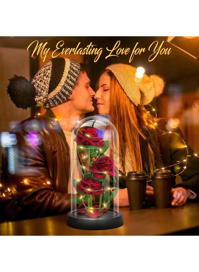 AKIYHT Rose Flower for Her, Birthday Gifts for Women Mom Wife Girlfriend, Handmade Glass Roses Flowers Womens Gifts for, Anniversary, Womens Day, Mothers Day - Image 3