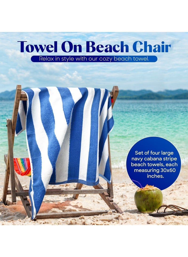 Bliss Casa 76×160 cm Large Beach Towel – Rich Cotton, Soft, Quick-Dry, Absorbent & Sand-Resistant. Ideal oversized towel for beach, pool, travel & outdoor use - Image 3
