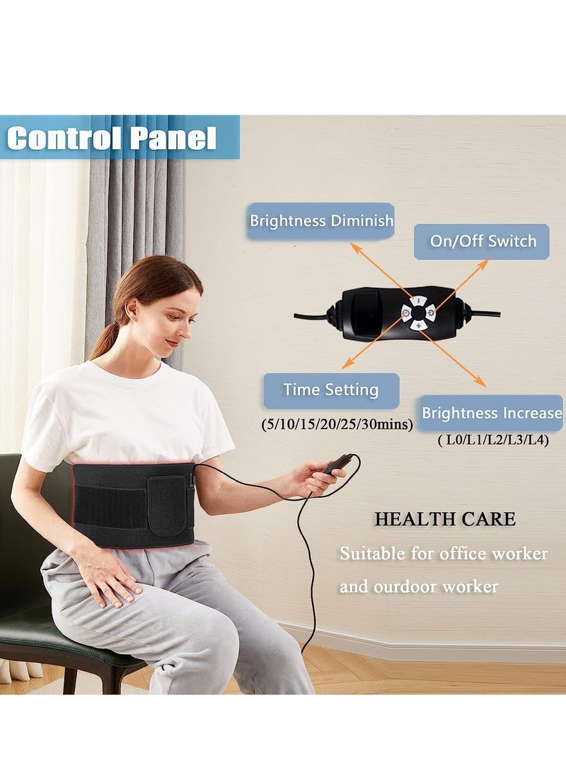 Generic - Red Light Therapy Belt, Infrared Wrap Device for Body with Timer Back Shoulder Waist Muscle Pain Relief Fathers Day Gift Women Men - Image 1