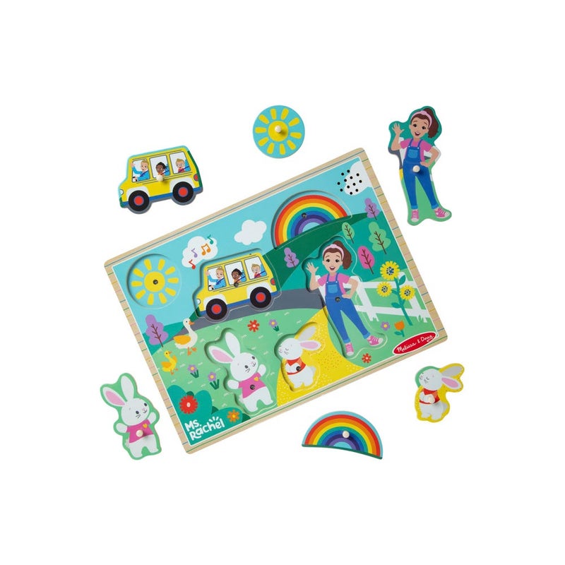 Melissa & Doug Ms. Rachel Wooden Song Puzzle (6 Songs) - Image 2