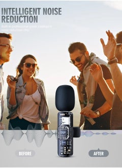 General 3 in 1 Wireless Microphone for iPhone, Android, Camera, USB-C Microphone, Wireless Lavalier Microphone, Mini Microphone, Noise Canceling Lapel Mic for Interview Video Podcast Vlog YouTube  - Image 3