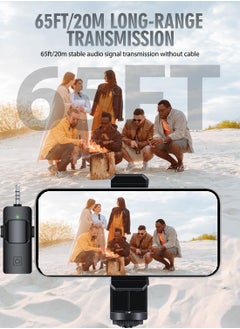 General 3 in 1 Wireless Microphone for iPhone, Android, Camera, USB-C Microphone, Wireless Lavalier Microphone, Mini Microphone, Noise Canceling Lapel Mic for Interview Video Podcast Vlog YouTube  - Image 4