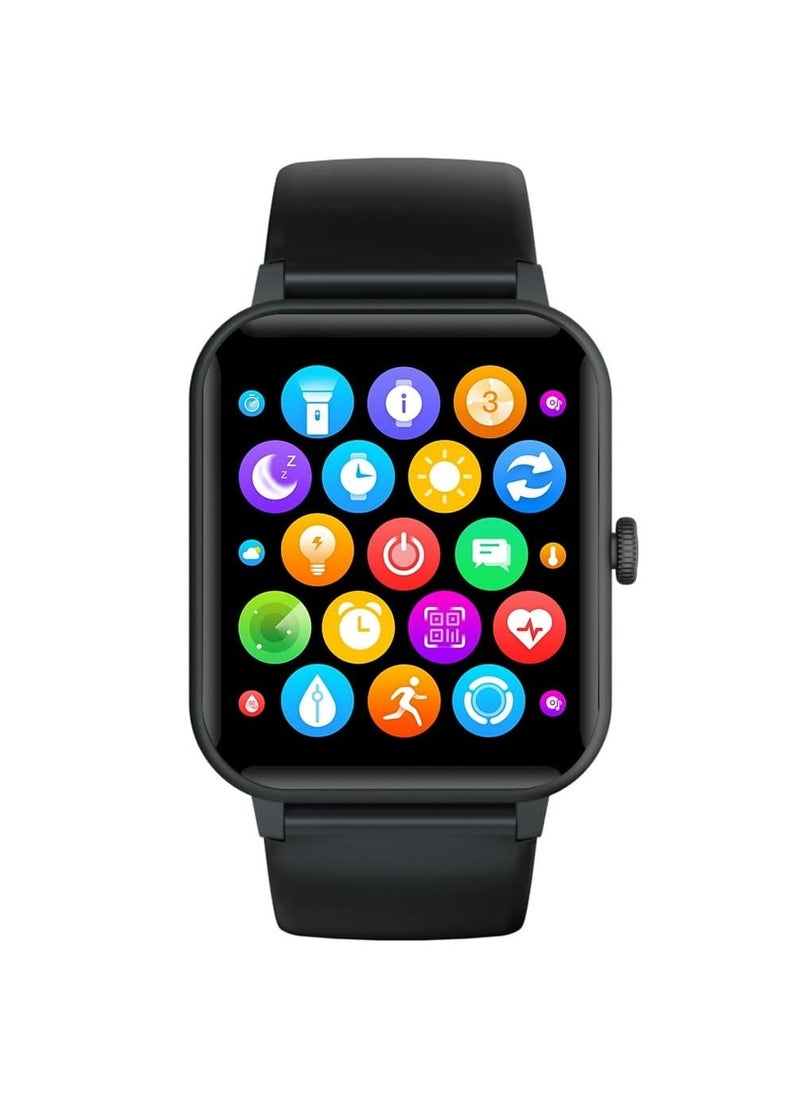 Blackview - R3 Max 1.69”25 Sport Mode SpO2 Body Temperature Heart Monitor Sensor Fitness Smart watch  Black - Image 1