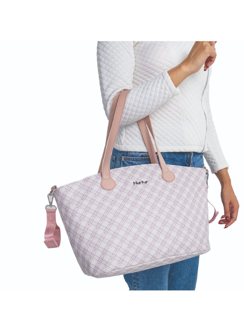 Nurtur Nurtur Vogue Maternity Diaper Bag Fashion Bag Multifunction Travel Bag with insulator bottle warming pocket and changing pad - Multi Color  - Image 2