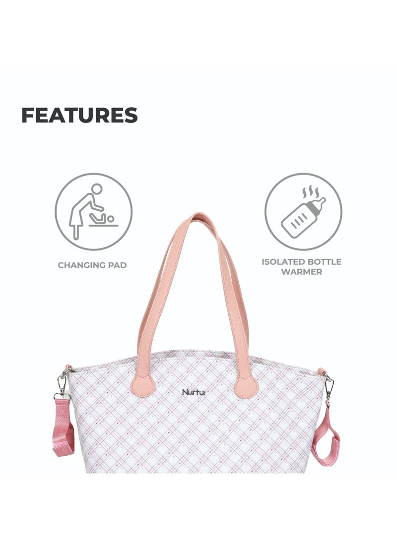 Nurtur Nurtur Vogue Maternity Diaper Bag Fashion Bag Multifunction Travel Bag with insulator bottle warming pocket and changing pad - Multi Color  - Image 3