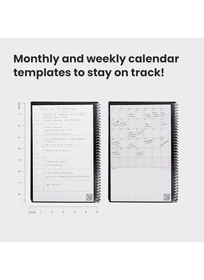 Rocketbook Fusion Smart Reusable Notebook – Executive 6 x 8.8 Inch | Includes Pilot Frixion Pen & Microfiber Cloth – Eco‑Friendly, Cloud‑Connected  - Image 3