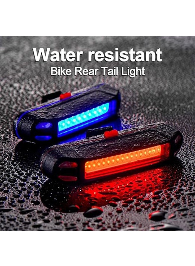 هافن 2Pack دراجة مصباح خلفي قابل شحن عبر USB، مصباح خلفي للدراجات عالي الإضاءة، مصباح LED آمن للدراجات، مقاوم للماء - Image 2