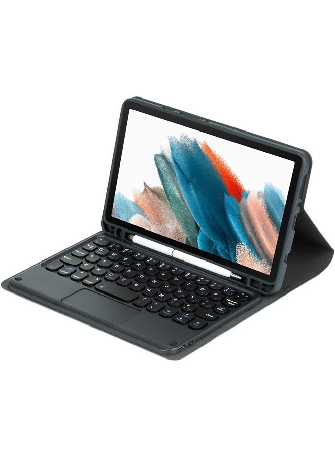Touched Keyboard Case Compatible with Samsung Galaxy Tab A9 Plus 2023 (SM-X216/X210),with Mouse Detachable Wireless Bluetooth Keyboard Pencil Holder Cover - Image 2