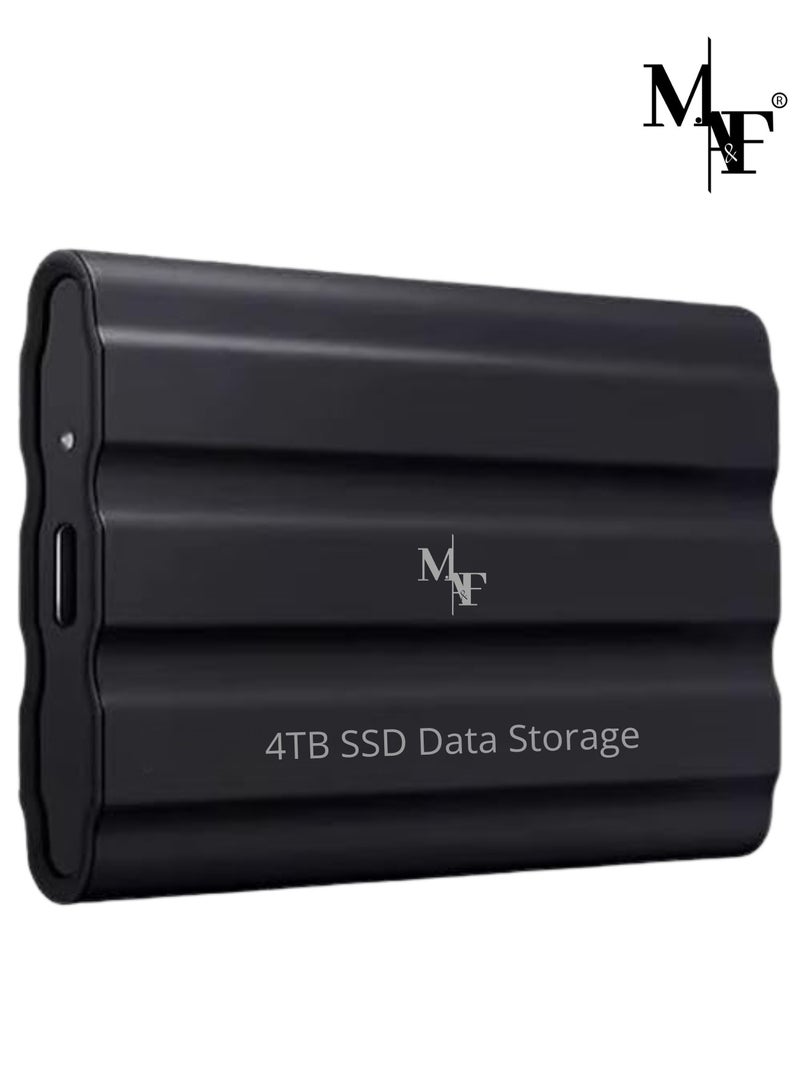 M.A&F's Portable External Hard Drive 4TB, Mini SSD Hard Drives,Solid State External Drives,Computer Backup Drive,USB 3.1 to Type-C Support Data Storage Transfer for Windows XP PC Laptop and Mac - Image 1