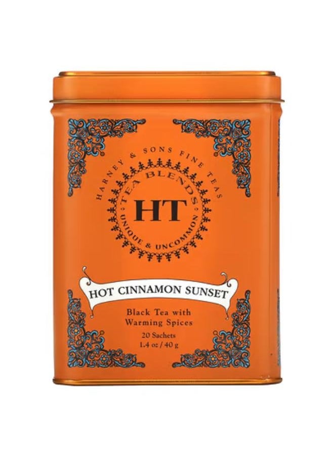 Black Tea With Warming Spices, Hot Cinnamon Sunset, 20 Tea Sachets, 1.4 oz (40 g) - pzsku/Z7C3E46583E2D87AB3166Z/45/_/1707990357/8761b754-7dbf-4263-ac3d-7fc5b1e531fe