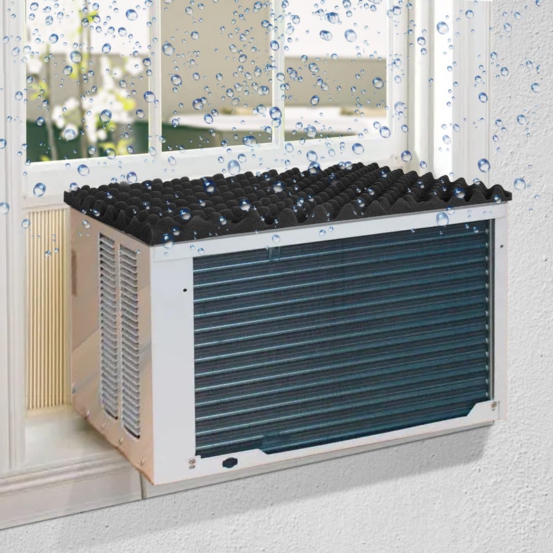 LFUTARI Air Conditioner Drip Cushion Window Removable Magnetic CushionAir Conditioner Top Pad for Stop Dropping Noise of Water Drpping onto Your ACMagnetic Suit for Iron Surface 