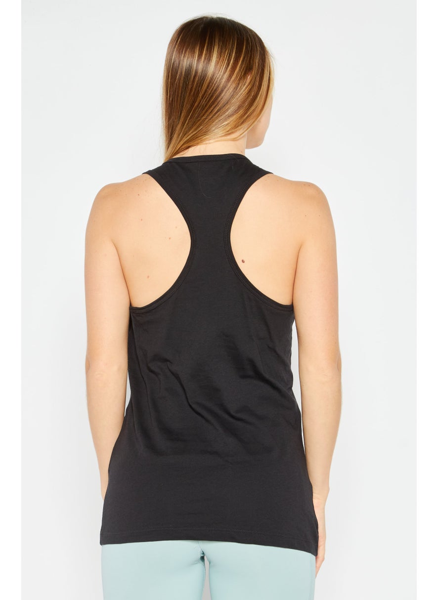 Reebok Women Sportswear Fit Sleeveless Training Top, Black  - Image 4