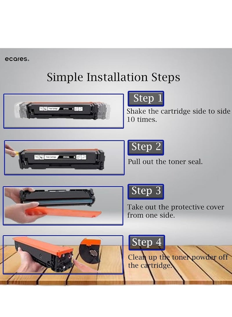 ECARES® 222A W2221A Compatible Toner Cartridge Use for Color LaserJet Pro MFP 3303fdw 3303sdw 3388sdw 3388fdw HP LaserJet Pro 3203 3288 Printer Series(Cyan) - Image 3