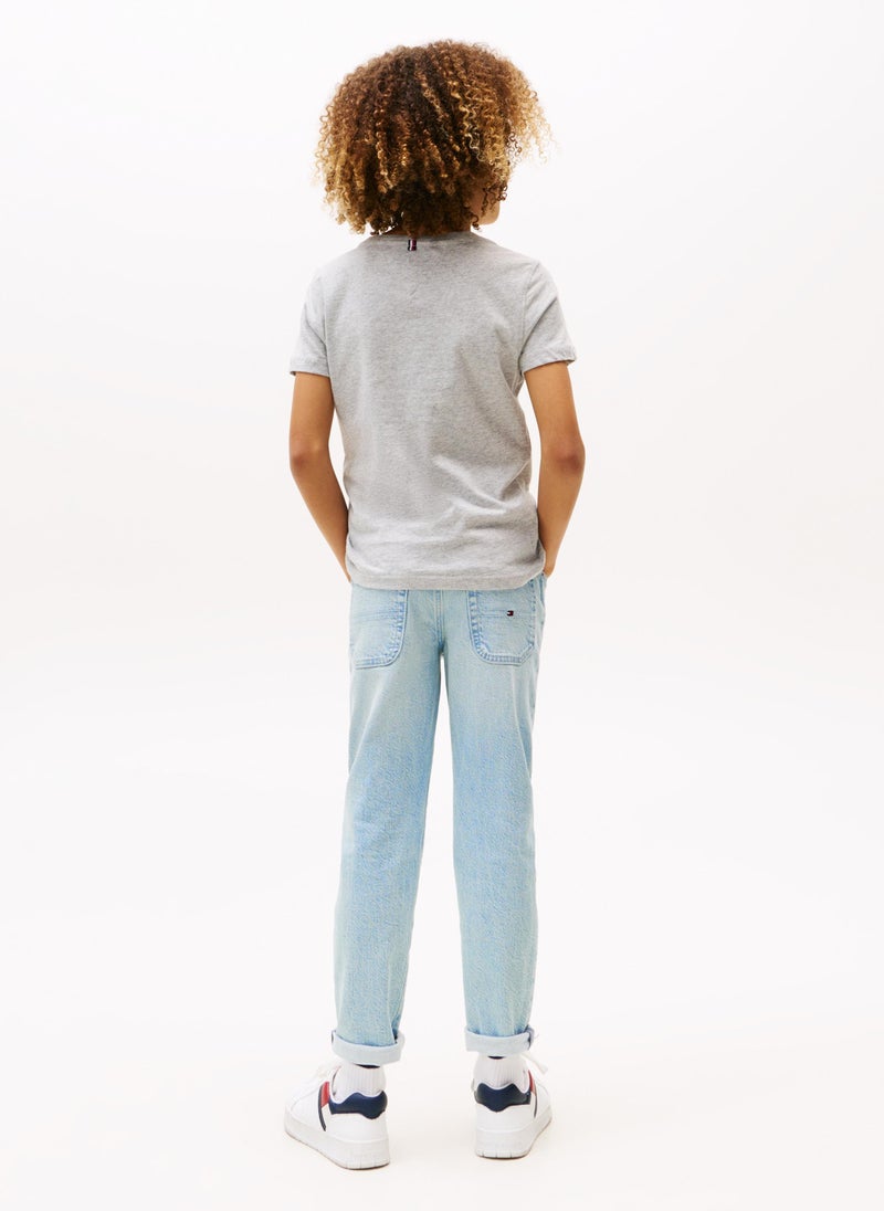 TOMMY HILFIGER Kids Crew Neck Short Sleeve T-shirt  - Image 2