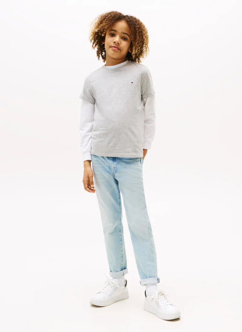 TOMMY HILFIGER Kids Crew Neck Short Sleeve T-shirt