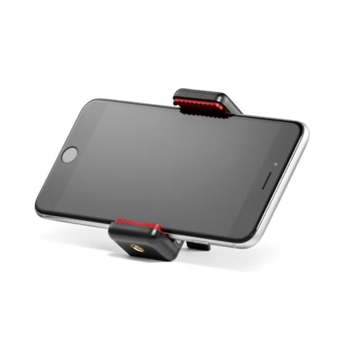 Manfrotto MCLAMP, Universal Smartphone Clamp with Thread Connections, for iPhone with or without Case, Foldable, Compact Size, Vlogging, Black - Image 2