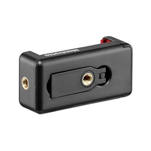 Manfrotto MCLAMP, Universal Smartphone Clamp with Thread Connections, for iPhone with or without Case, Foldable, Compact Size, Vlogging, Black - Image 3