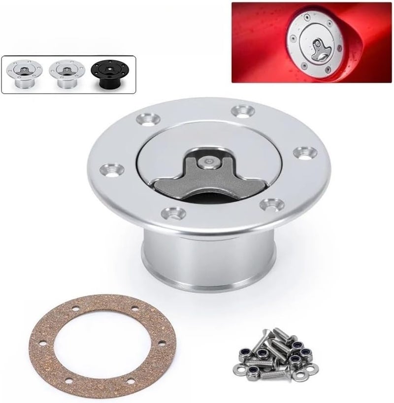 Black Motorcycle Brake Fluid Cap Front Fuel Tank Surge Flush Mount Oxidation Opening For ID 35 5mm - Image 3