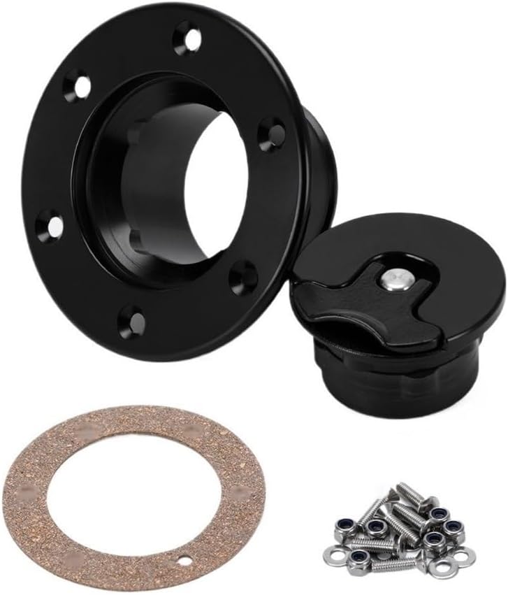 Black Motorcycle Brake Fluid Cap Front Fuel Tank Surge Flush Mount Oxidation Opening For ID 35 5mm - Image 2