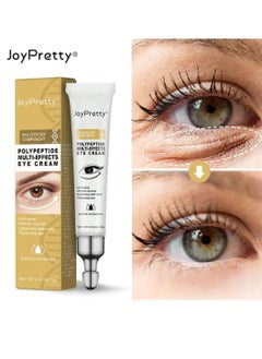 JoyPretty Polypeptide Multi Effects Eye Cream Anti Aging Anti Wrinkle Lightening Dark Circles Tightening Skin Eye Cream Reduce Puffiness Super Hydrating Moisturizing Peptide Eye Cream 20g  - Image 2