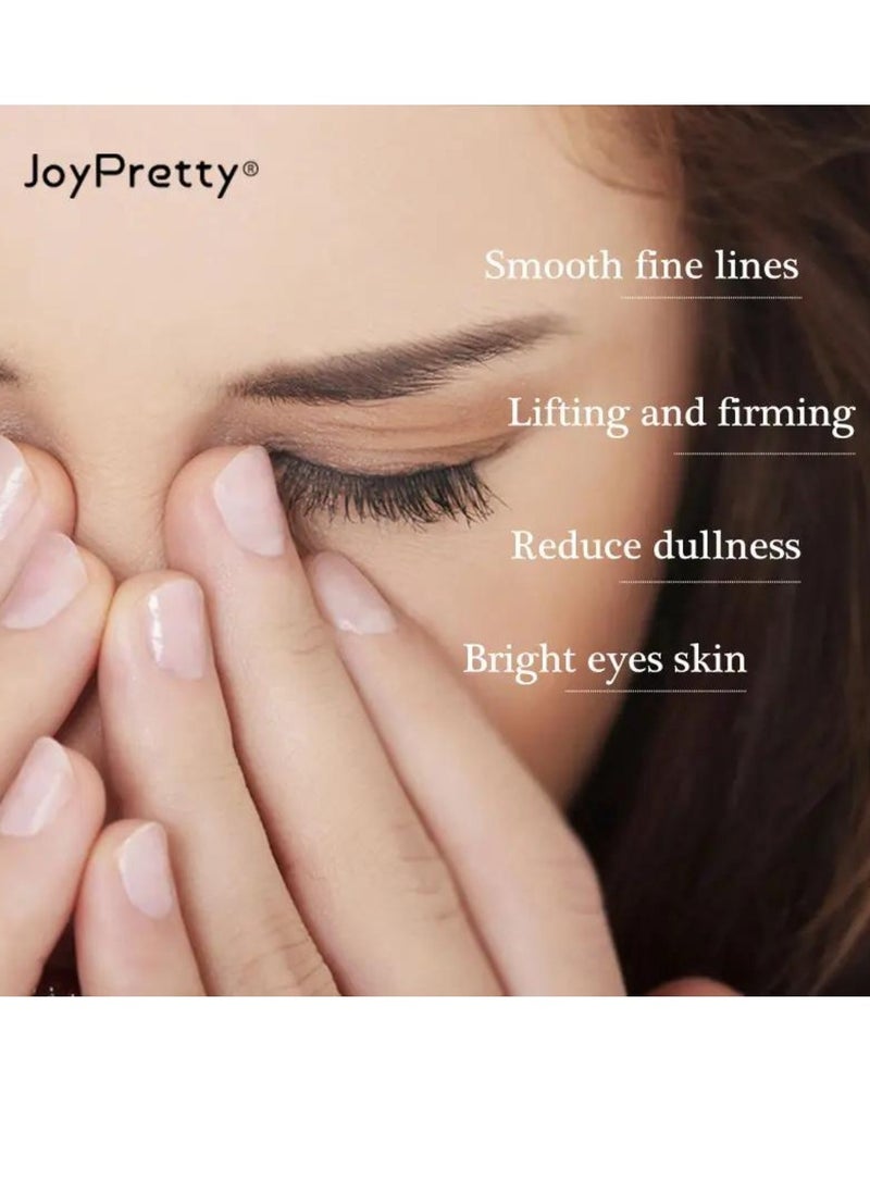 JoyPretty كريم العيون متعدد التأثيرات من البولي ببتيد، مضاد للشيخوخة، مضاد للتجاعيد، تفتيح الهالات السوداء، شد البشرة، كريم العيون، يقلل من الانتفاخات، كريم العيون المرطب الفائق الببتيد، 20 جرام  - Image 4