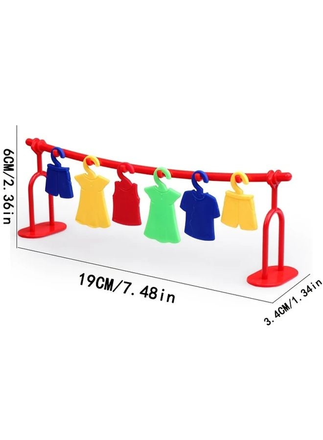 لعبة ألغاز مطابقة ملابس الأطفال التعليمية الملونة لعبة تدريب الملاحظة والتركيز - Image 3