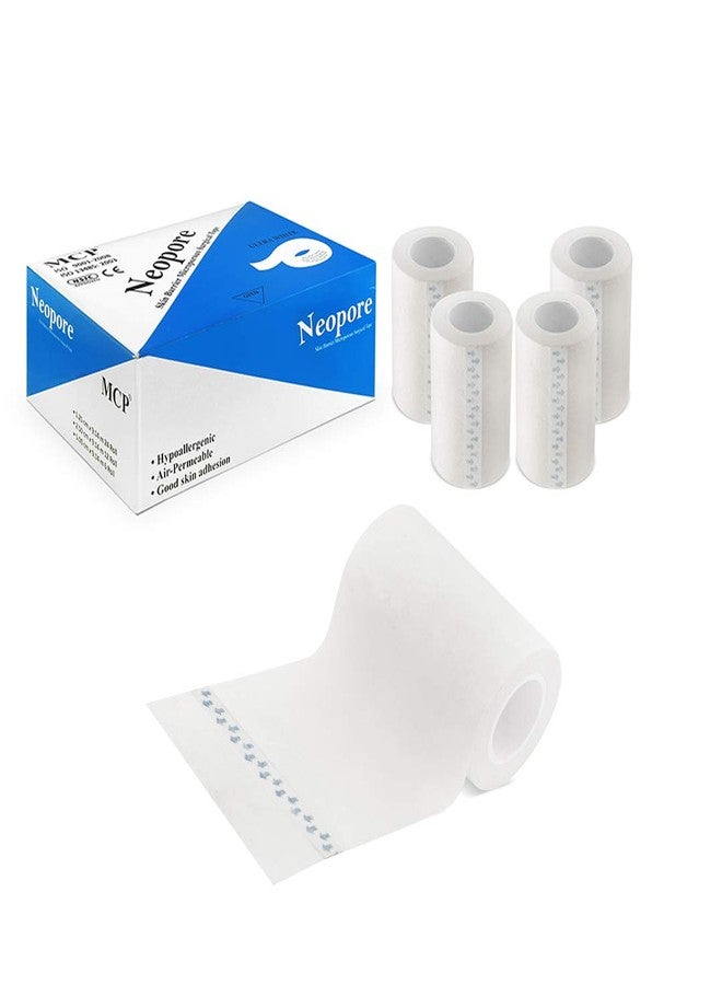 MCP Neopore Surgical Paper Tape, Doctor tape, Paper Tape Medical - 3 Inches (Pack of 4 rolls) - Image 1