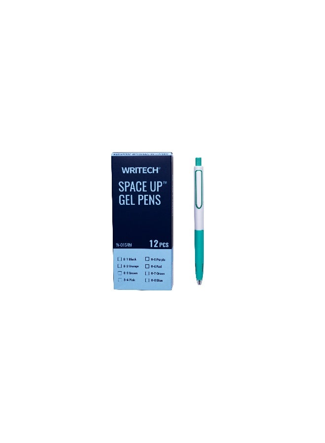 Writech Space Up GEL White/green 12pcs
