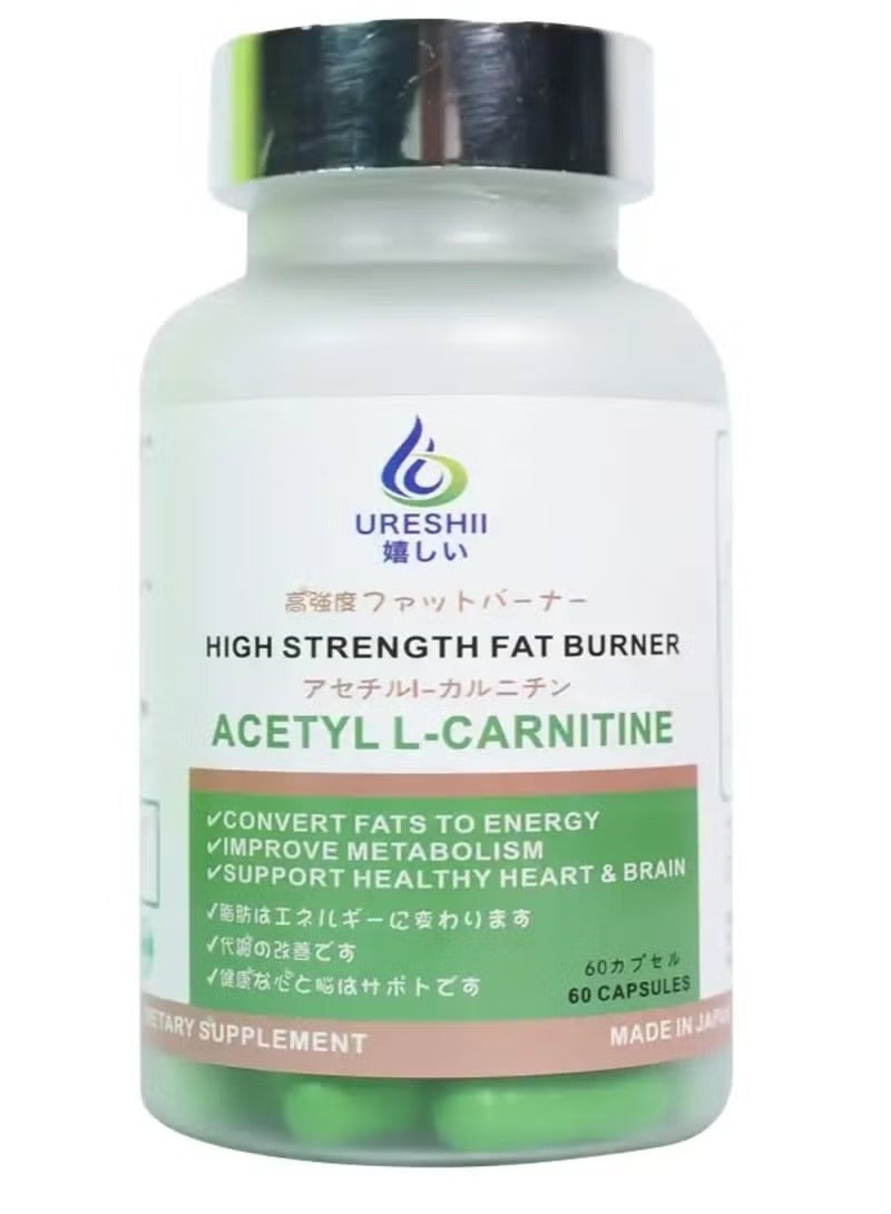 Ureshii Strength Fat Burner Acetyl L-Carnitine 60 Capsules