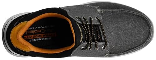 Skechers Men's Relaxed Fit-Elent-Mosen Boat Shoe, Black, 9 M US - Image 5